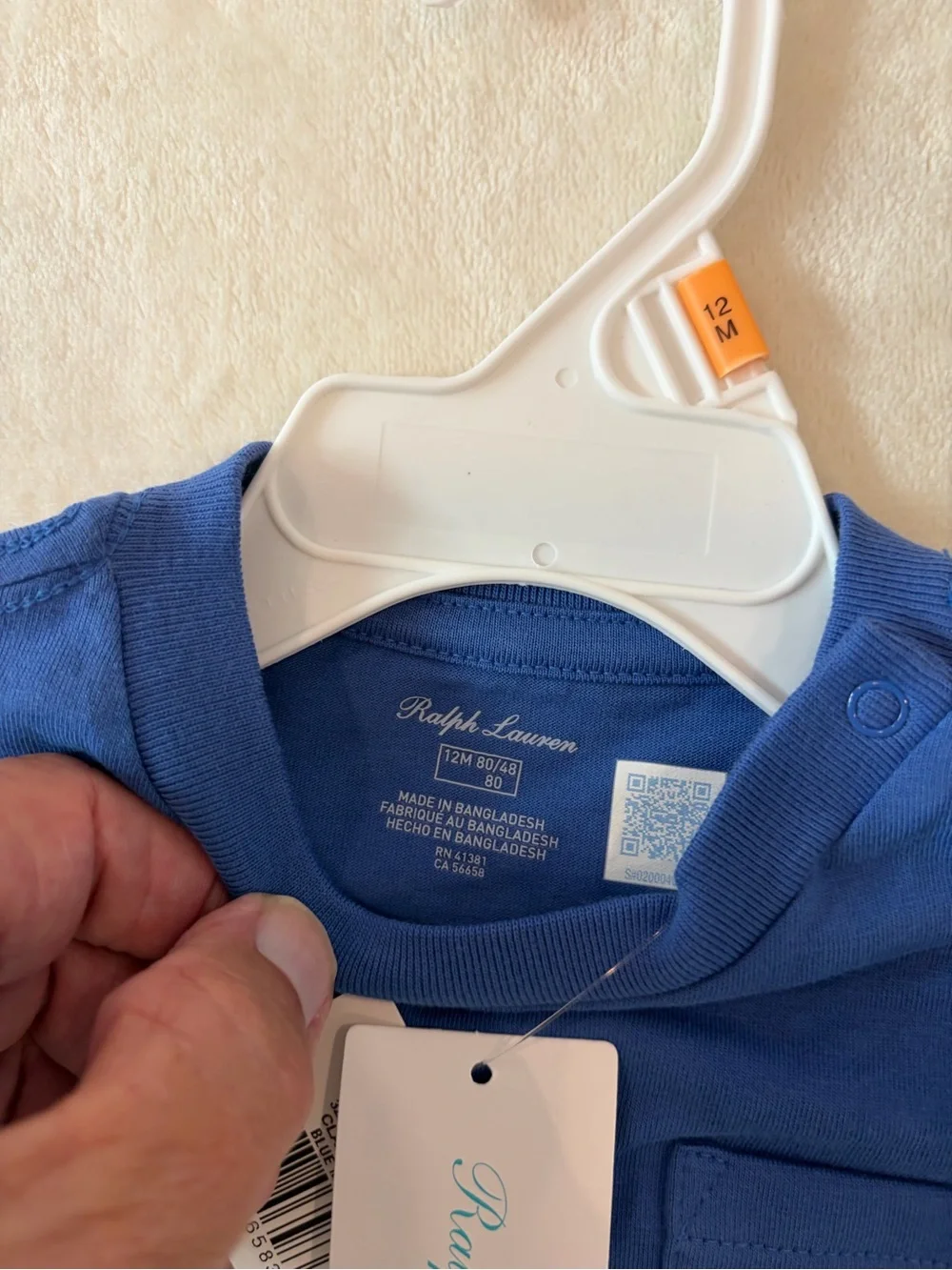 Ralph Lauren Blue Green Yellow White Colorblock Polo Tee